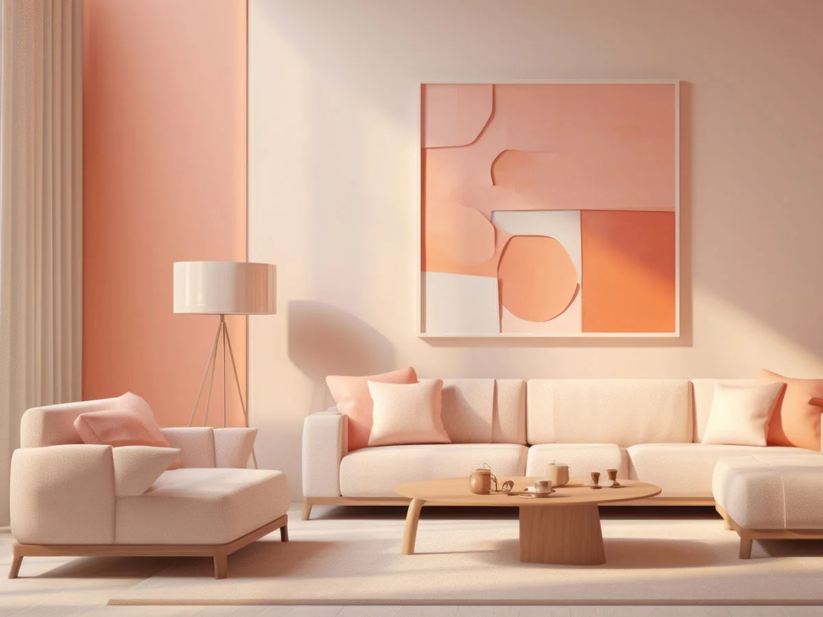 Kolor roku Pantone 2024: Peach Fuzz we wnętrzach